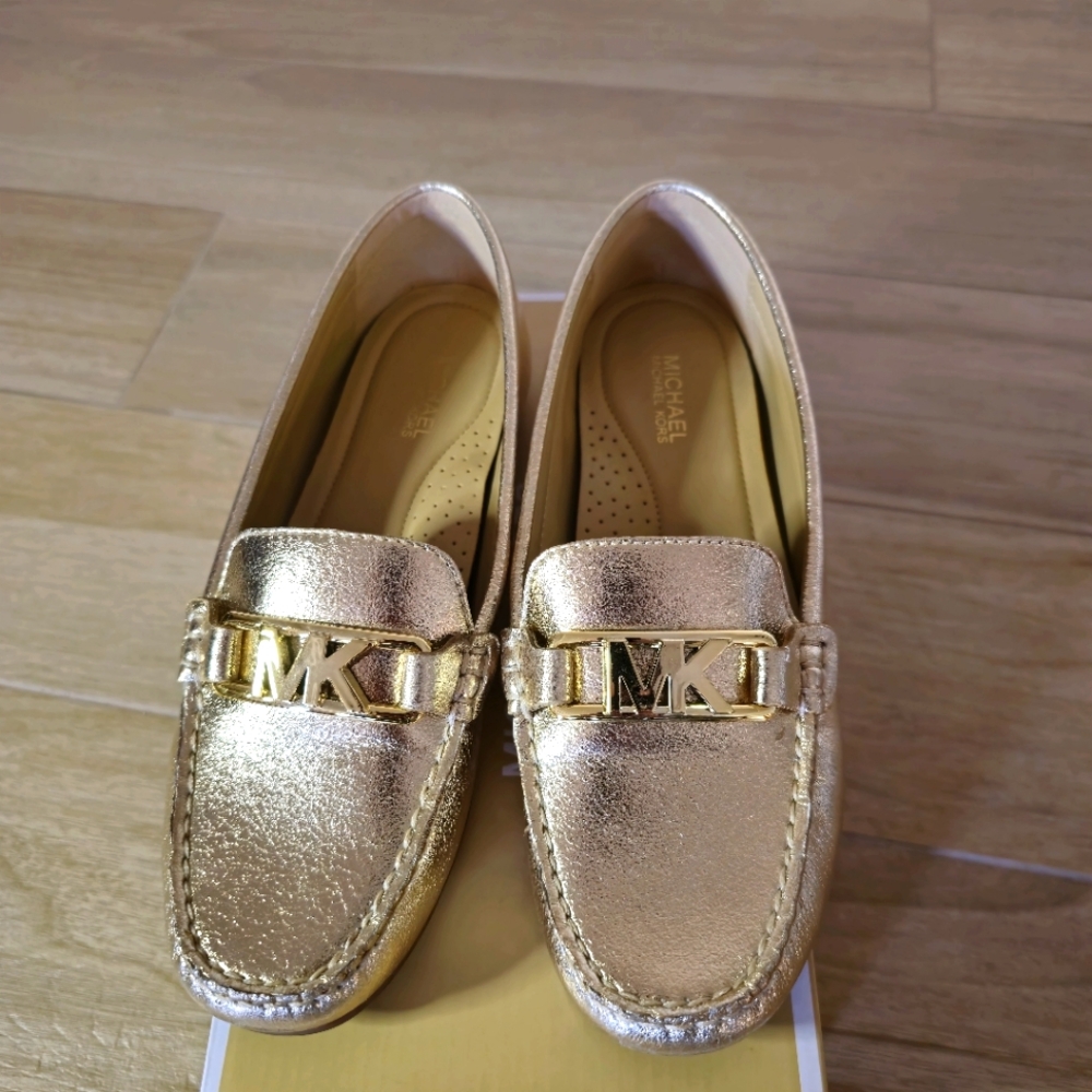 Michael Kors Moccasin Gold Metallic flats